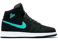 Фото № 1 с приближением к товару «‎Jordan 1 Retro High Black Hyper Jade »
