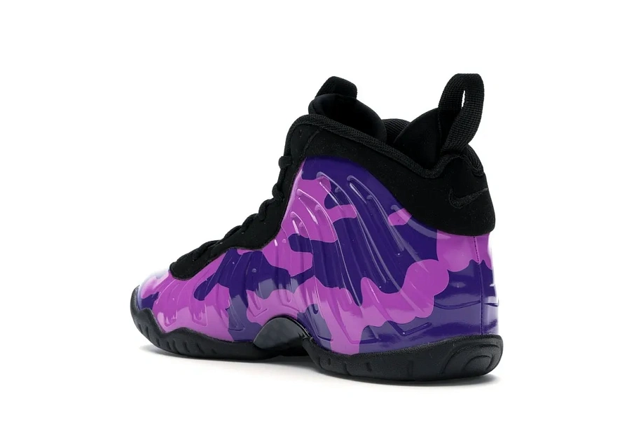 Фото № 6 с приближением к товару «‎Nike Air Little Posite Pro Purple Camo »
