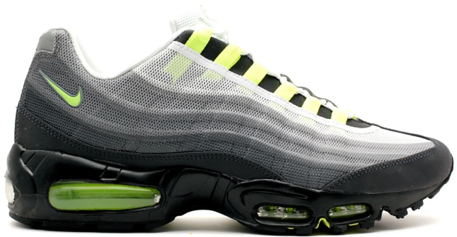Фото № 1 с приближением к товару «‎Nike Air Max 95 Premium Tape Neon»