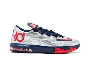 Nike KD 6 x PSG Metallic Silver College Navy - 2