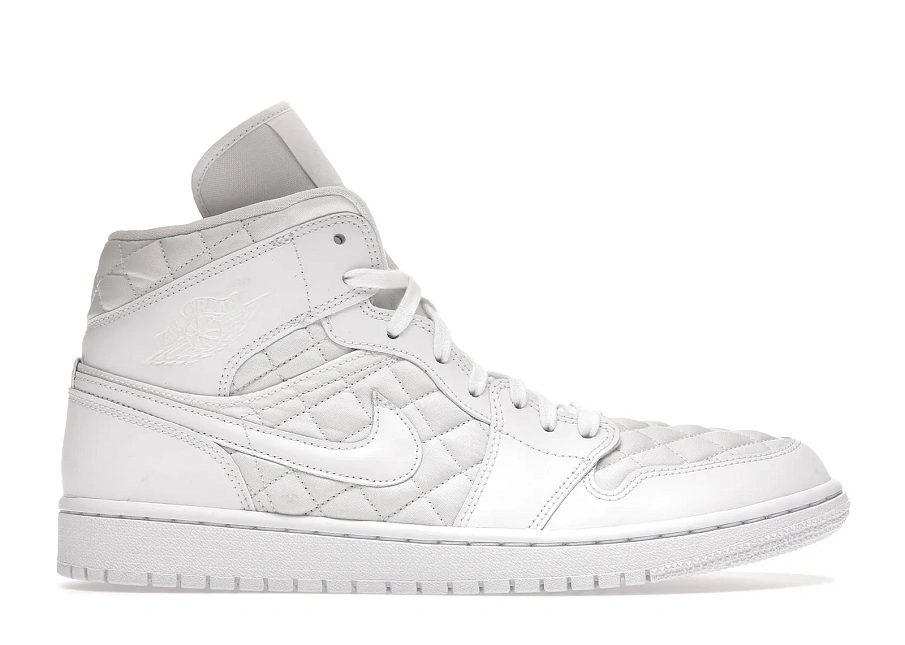 Фото № 1 с приближением к товару «‎Jordan 1 Mid Quilted White »