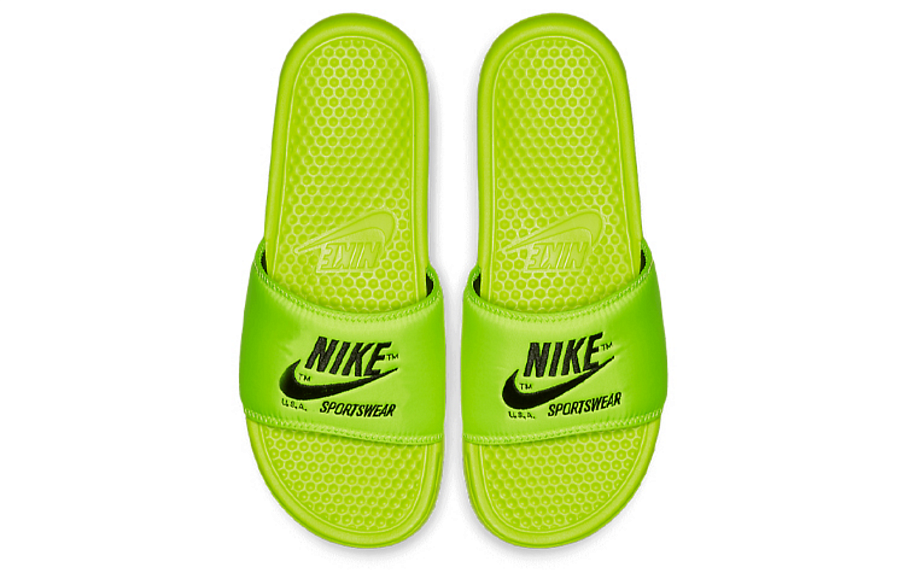 Фото № 3 с приближением к товару «‎Nike Benassi Just Do It Fluorescent Green»