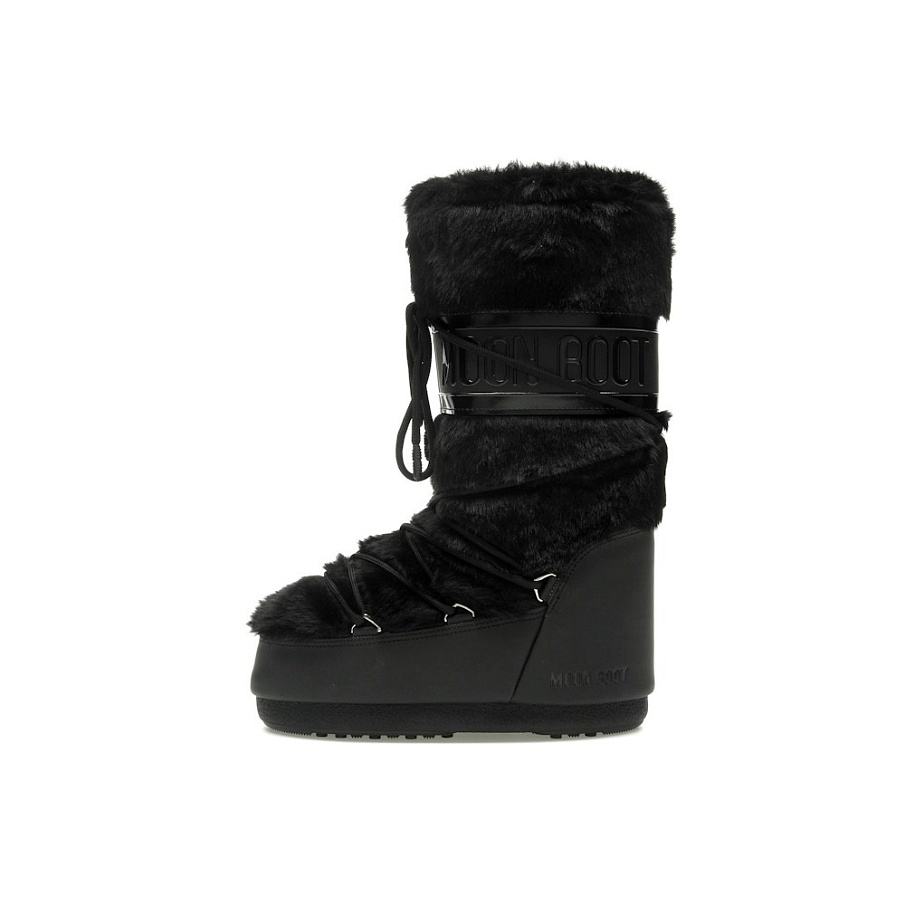 Фото № 3 с приближением к товару «‎Moon Boot Icon Faux-Fur Boot Black»