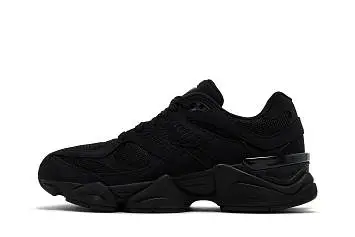 New Balance 9060 Big Kid Triple Black Suede - 4