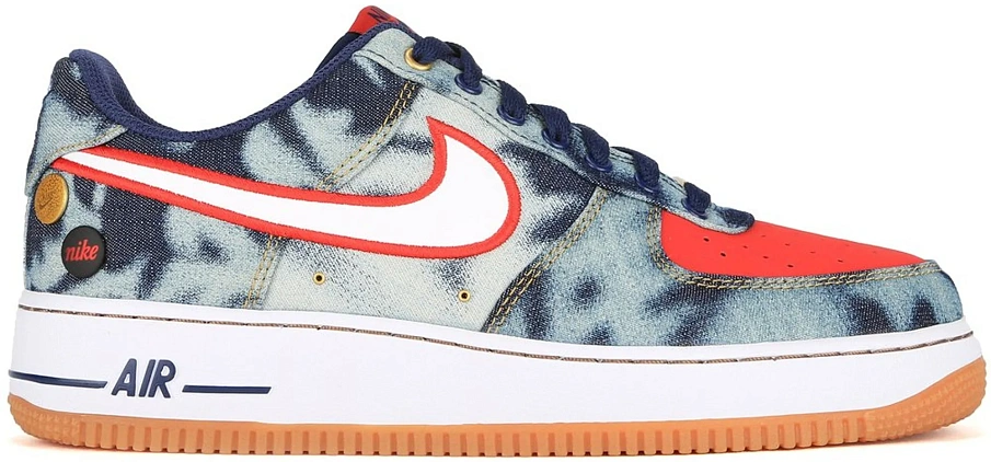 Фото № 1 с приближением к товару «‎Nike Air Force 1 Low Acid Washed Denim»