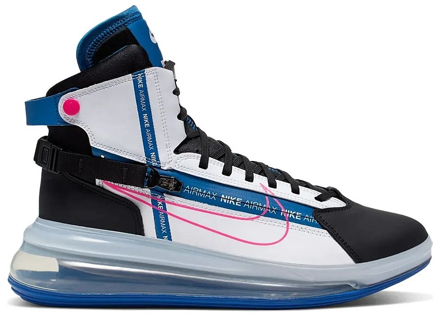 Фото № 1 с приближением к товару «‎Nike Air Max 720 Strn Black Blue Pink»