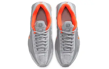 Nike Shox R4 GS 'Light Smoke Grey Hyper Crimson' (CW2626-001) - 6