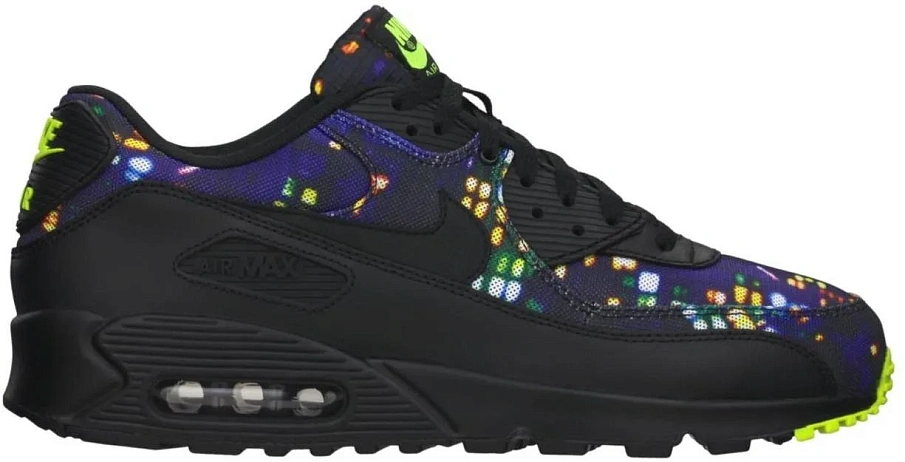 Фото № 1 с приближением к товару «‎Nike Air Max 90 Black Volt Grey»