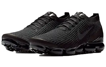 Nike Air VaporMax Flyknit 3.0 Running Shoes Triple Black - 3