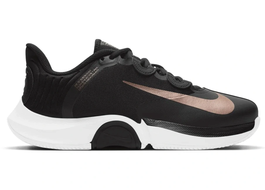 Фото № 1 с приближением к товару «‎Nike Court Air Zoom GP Turbo Black Metallic Red Bronze »