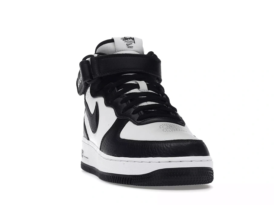 Фото № 5 с приближением к товару «‎Nike Air Force 1 Mid Stussy Light Bone Black»