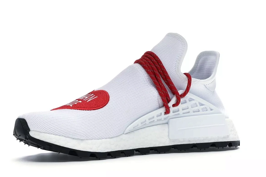 Фото № 2 с приближением к товару «‎adidas NMD HU Pharrell Human Made White Red»