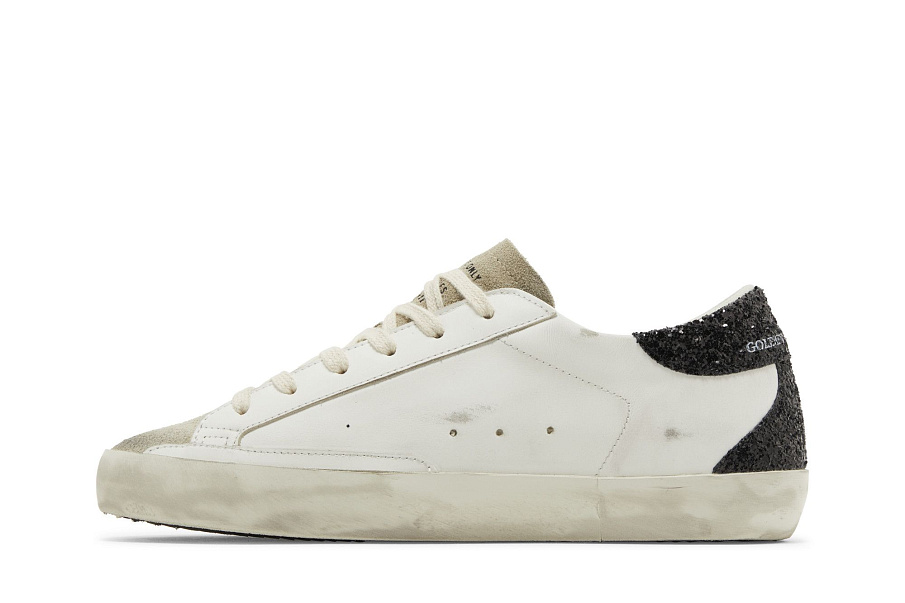 Фото № 4 с приближением к товару «‎Golden Goose Women's Superstar White Mauve Pink Glitter»