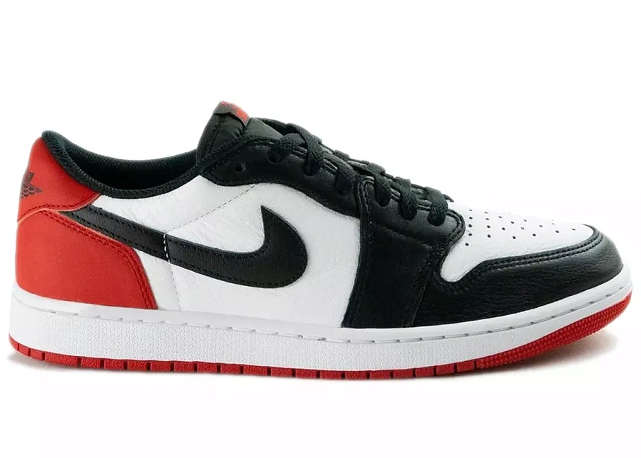 Фото № 1 с приближением к товару «‎Jordan 1 Retro Low OG Black Toe (2023)»