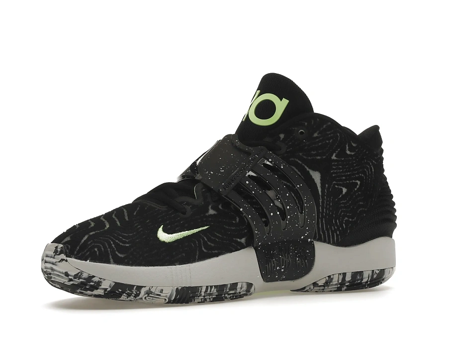 Фото № 2 с приближением к товару «‎Nike KD 14 Black Lime Glow»