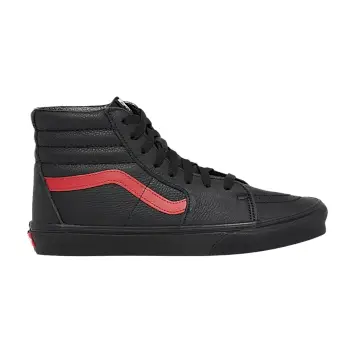 Vans Sk8-Hi Leather Pop - Black Chili Pepper - 1