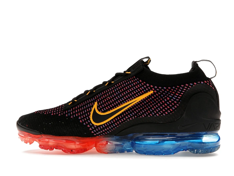 Фото № 5 с приближением к товару «‎Nike Air VaporMax 2021 FK Black Photo Blue Crimson Gold»