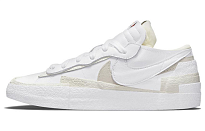 Фото № 1 с приближением к товару «‎sacai x Nike Blazer low Skate shoes White Patent Leather»