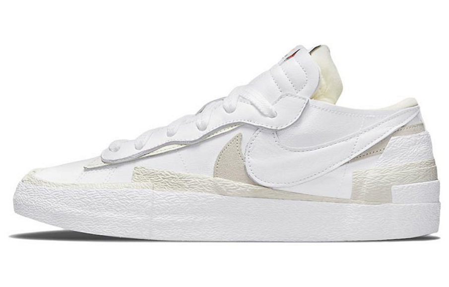 Фото № 1 с приближением к товару «‎sacai x Nike Blazer low Skate shoes White Patent Leather»