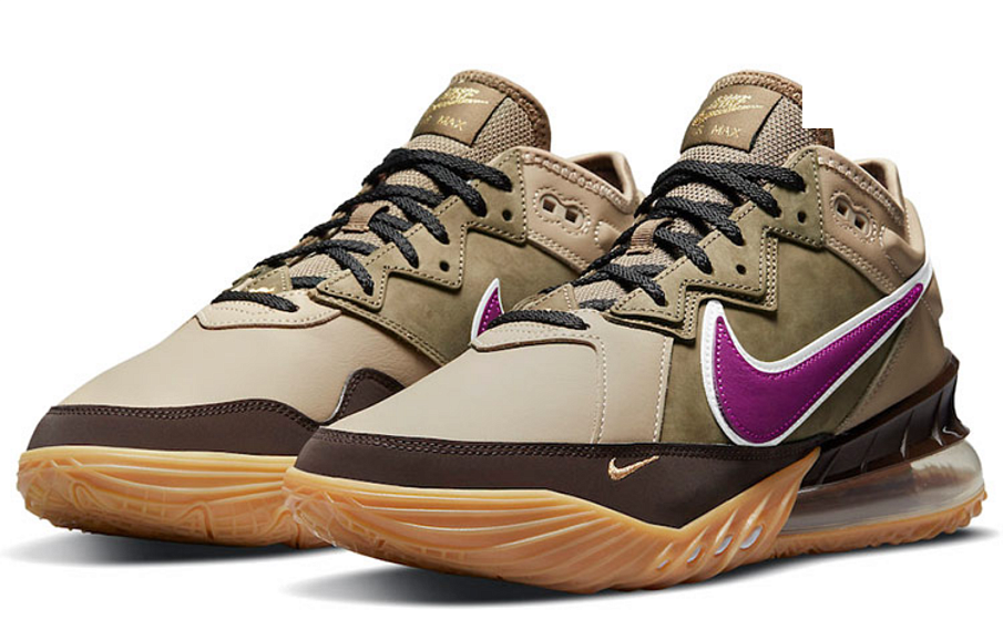 Фото № 3 с приближением к товару «‎Atmos x Nike Lebron 18 Low "Viotech" Foreign Version Khaki»