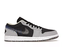 Фото № 1 с приближением к товару «‎Jordan 1 Low SE Crater Black Grey»
