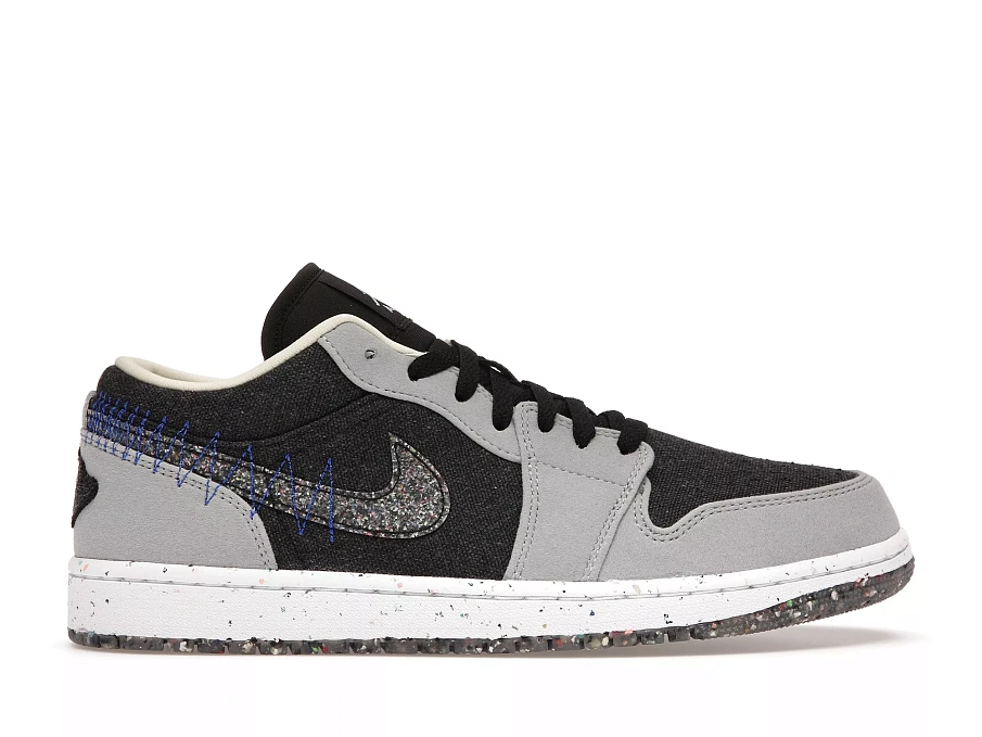 Фото № 1 с приближением к товару «‎Jordan 1 Low SE Crater Black Grey»