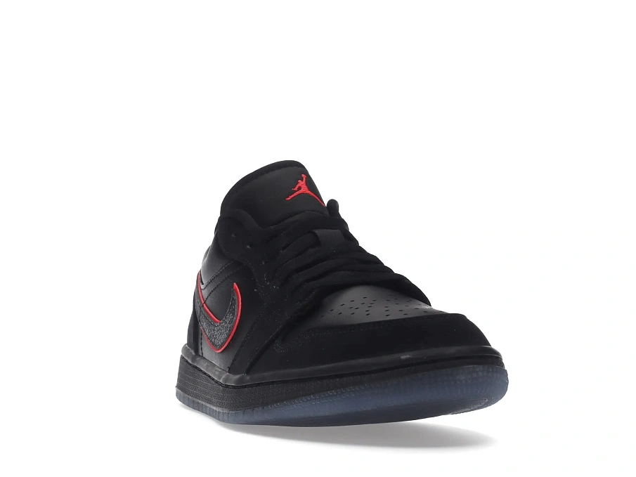 Фото № 4 с приближением к товару «‎Jordan 1 Low Black Red Orbit»