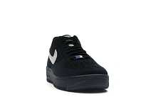 Фото № 2 с приближением к товару «‎Nike Air Force 1 Flyknit Low Black Metallic Silver»