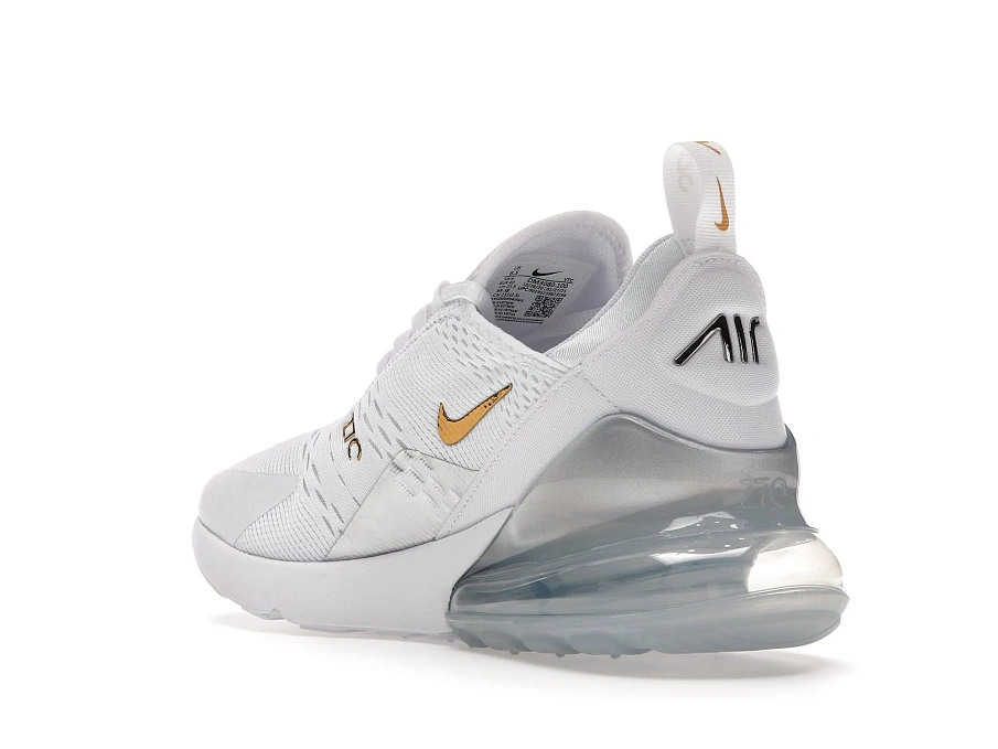 Фото № 6 с приближением к товару «‎Nike Air Max 270 White Metallic Gold »