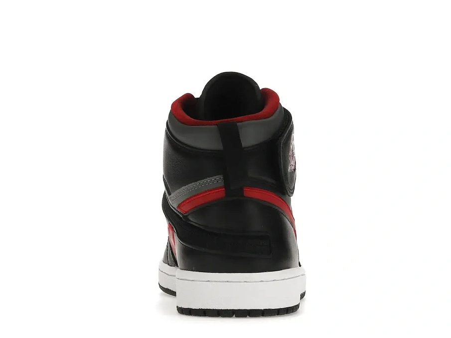 Фото № 4 с приближением к товару «‎Jordan 1 High FlyEase Black Gym Red Smoke Grey»