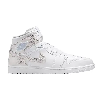 Air Jordan 1 Mid SE White Field Silver - 1