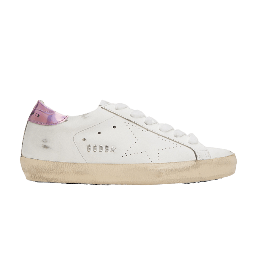 Фото № 1 с приближением к товару «‎Golden Goose Women's Superstar White Pink Iridescent (GWF00101-F005550-10330)»