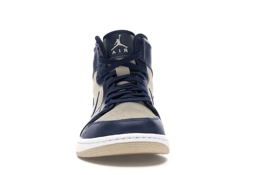 Фото № 2 с приближением к товару «‎Jordan 1 Retro Premium Midnight Navy Light Cream »