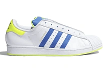 Фото № 1 с приближением к товару «‎adidas Superstar Laceless White Blue Solar Yellow»