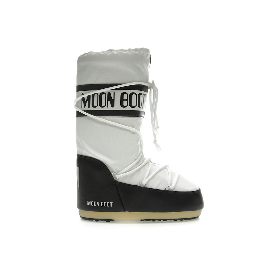 Фото № 1 с приближением к товару «‎Moon Boot Icon Nylon Boot Black White»