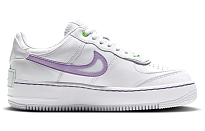Фото № 2 с приближением к товару «‎Nike Air Force 1 Shadow WhiteGreenPurple»