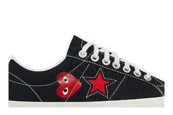 Comme des Garçons Play x Converse One Star Black White - 3