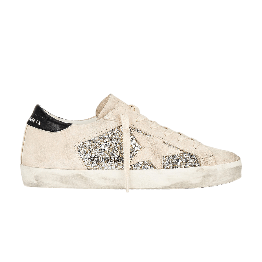 Фото № 1 с приближением к товару «‎Golden Goose Women's Superstar Platinum Glitter»