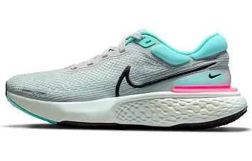 Nike ZoomX Invincible Run Flyknit South Beach GreyTurquoisePink - 1