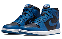 Фото № 3 с приближением к товару «‎Nike Air Jordan 1 High OG Vintage basketball shoes Dark Marina Blue»