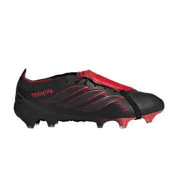 adidas Predator Elite Fold-Over Tongue FG Core Black Vivid Red