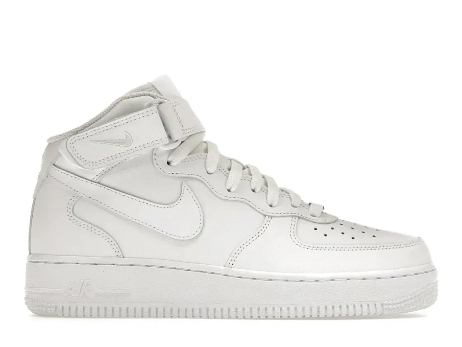 Фото № 1 с приближением к товару «‎Nike Air Force 1 Mid Triple White »