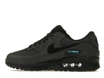 Nike Air Max 90 Dark Smoke Grey Laser Blue (DQ4071-002) - 5