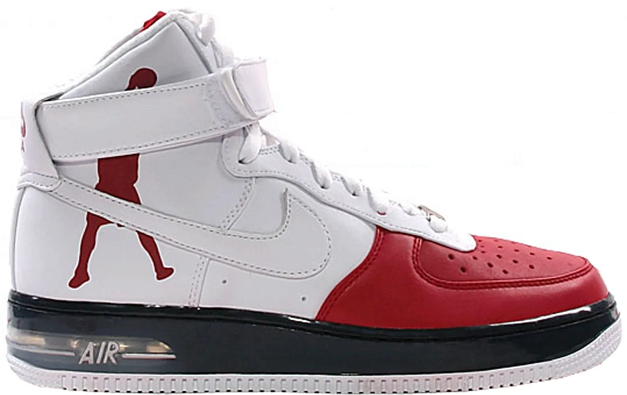 Фото № 1 с приближением к товару «‎Nike Air Force 1 High Sheed Red White Black»