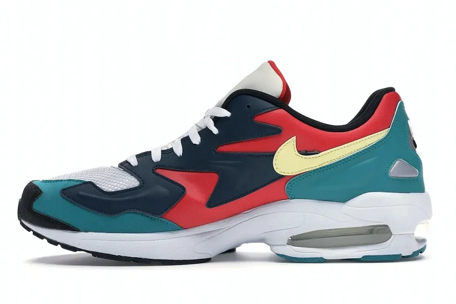 Фото № 3 с приближением к товару «‎Nike Air Max2 Light Habanero Red Navy Emerald»
