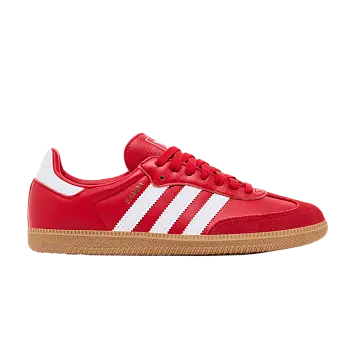 adidas Women's Samba OG Better Scarlet White Gold