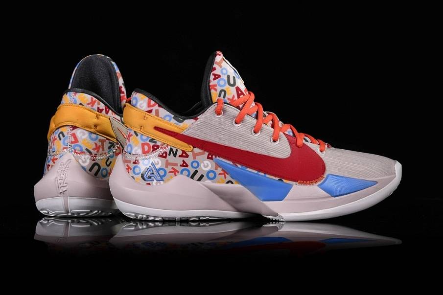 Фото № 2 с приближением к товару «‎Nike Zoom Freak 2 "Alphabet Soup" WhiteBlueRed»