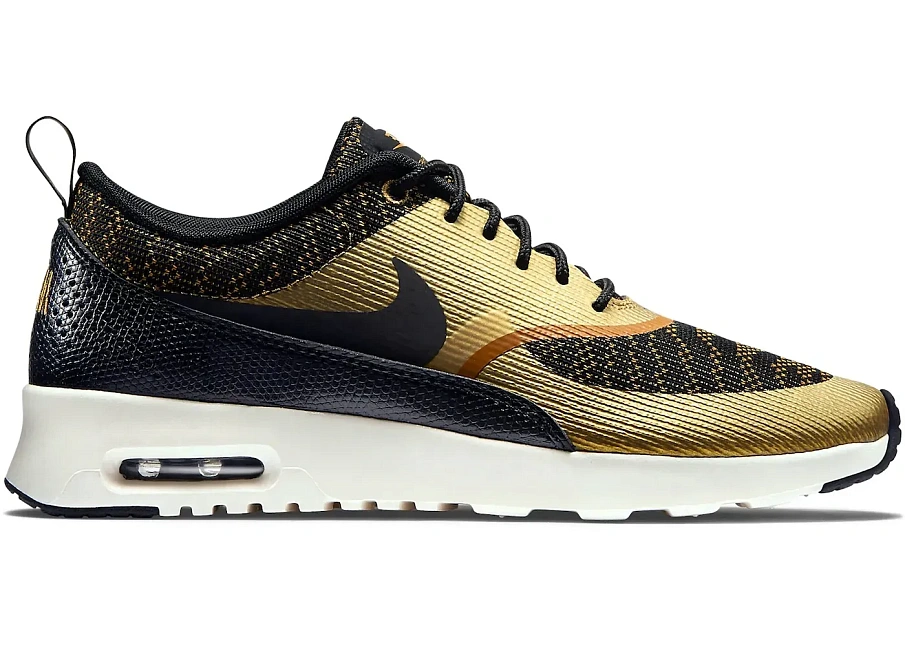 Фото № 1 с приближением к товару «‎Nike Air Max Thea Jacquard Bronzine Black »