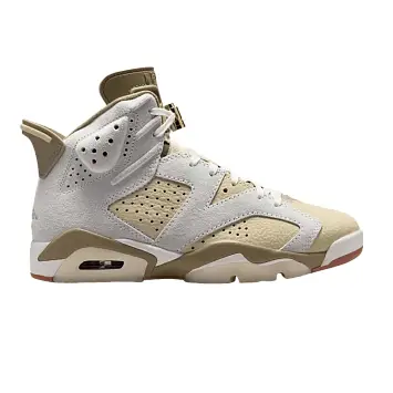 Women's Air Jordan 6 Retro Low Sail Neutral Olive - 1