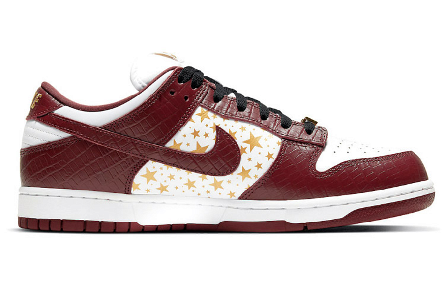 Фото № 2 с приближением к товару «‎Supreme x Nike SB Dunk Low WhiteGoldBrown»